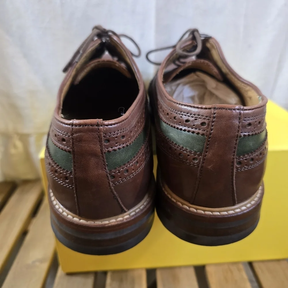 Charles Tyrwhitt Brown and Olive Oxfords